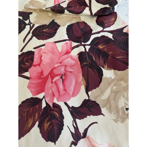 Talbots Rose Garden Pink Floral Sleeveless Dress 8P - Picture 9 of 10